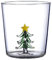 SEARUB Tasse en Verre À Boire 3D avec Figurine d'arbre De Noël À L'intérieur du Verre sans Pied pour Vin Eau Gobelet À Lait-Tasse en Verre À Boire