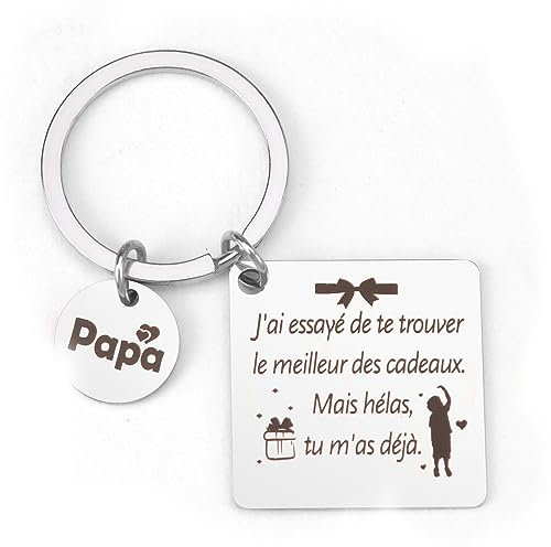 Kabulae Cadeau Papa,Idée Cadeau Papa,Cadeau Futur Papa,Cadeau Noel Papa,Cadeau Anniversaire Papa,Beau Papa Cadeau Original,Porte-cles Papa,Cadeau Fete des Peres