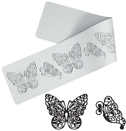 Stampo in silicone con motivo a cuore, per decorare torte e San Valentino (J_ Butterfly)