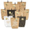 PANSIBY Adventskalender zum Befüllen, 24 Weihnachtskalender Geschenk Papiertüten Groß zum Selber Befüllen, Kraftpapiertüten Advents Tüten Selbstbefüllen mit Aufkleber für Kinder & Erwachsene