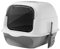Gralara Large Cat Toilet with Lid & Front Entry Door - Extra Space, Cat Litter Tray & Shovel Included