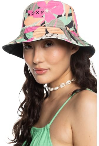 Roxy Jasmine Paradise - Bucket Hat for Women - Anglerhut - Frauen - Schwarz.