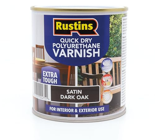 QD Poly Varnish Satin Dark Oak 500ml