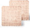 Cojines para Silla Cuadrados Forma de Galleta 40cmØ - Cojín de Asiento Suave y Cómoda, Ideal para Decoración de Hogar y Terraza (Cuadrados Beig, Pack 2)