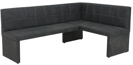 Hela Tische, Eckbank Sitzbank Melanie, Bezug Microfaser Vintageoptik, Langer Schenkel Links, B200x140xH90cm
