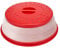 WUBCIX Microwave Cover for Food,Collapsible Microwave Splatter Cove,Fruit Drainer Basket,BPA-Free Made of TPR & PP Dishwasher Safe 10.5 inch (RED)