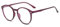Cleemy Übergroße Blaulichtfilter Myopie Distanz Brille Leichte Kurzsichtige Brille Mode Myopia Brillen (Lila, -0.5, Dioptrien)