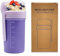 Portátil Taza de Cereales 650ml+250ml Diseño de Doble Sello 2 en 1 Vasos Yogurtera para Llevar Puede Ser Reutilizado Sin BPA Vaso Cereales Vaso Desayuno To Go Práctico Vaso para Yogur y Muesli