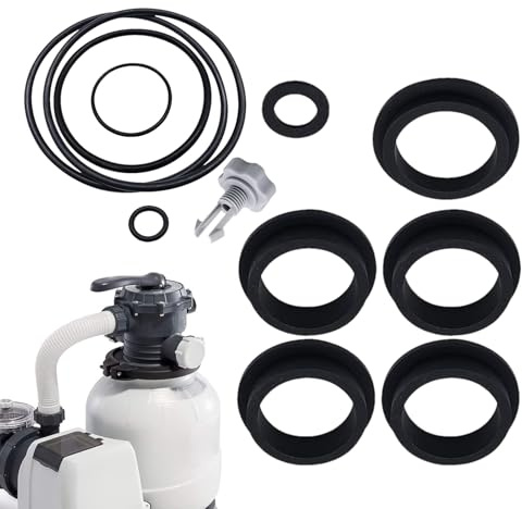Poolfilter-Set, Ersatzteile für Sandfilter – mit 1 Ersatz-Torierdichtung, 11 Luftfreigabe, Reparatur-Set für Poolsandfilterpumpe