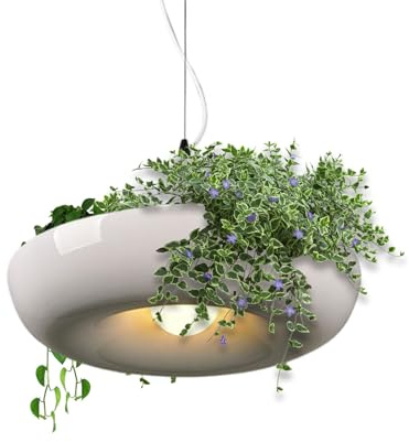 Ancsttu Garten Hängelampe - Moderne Deckenleuchte Weißer Kronleuchter - Dekorative Beleuchtung Für Zuhause Party Hochzeit Restaurant Büro Wohnzimmer Küche Flur