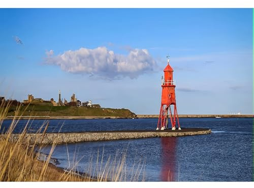 Puzzle mit 4000 Teilen für Erwachsene, Leuchtturm von South Shields England, Großbritannien, Geschenk und Souvenir