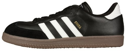 adidas Boy's Samba Classic Soccer Shoe, Black/White/Black, 1.5 Little Kid