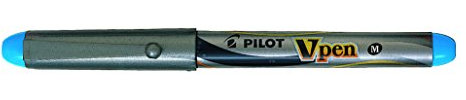 Pilot VPen Einmal-Füllfederhalter, silberfarben hellblau