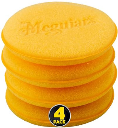 Meguiar's W0004 Foam Applicator Pad 4-1/2, 4 per pack