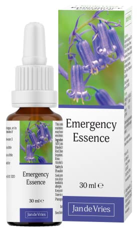 Jan De Vries Emergency Essence | Calm & Steady the Emotions | Contains Star of Bethlehem, Bluebell & Yarrow | 30ml