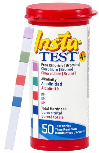LaMotte Insta-Test 4 Plus, Free Chlorine, Bromine, Alkalinity, pH, Total Hardness Testing