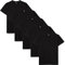 Lower East Men's LE105 T-Shirt, Black, XL (Pack of 5)