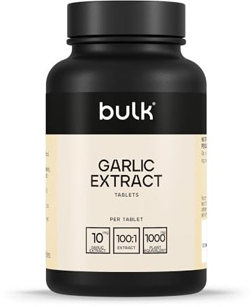 Bulk Knoblauch Extrakt Tabletten, 1000 mg, geruchloses, hochdosiertes Knoblauchpräparat, 1000 mg, 270 Tabletten