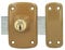 Yale YV10DE/45 Verrou de sûreté double entrée, Marron Doré