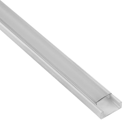 A15 LED Aluprofil weiß LED-Schiene für LED-Streifen mit Abdeckung 2m klar | Für sauber eingelegte LED-Streifen mit geschützter Führung und gleichmäßiger Lichtverteilung, Abdeckung klar