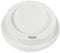 12oz /16oz (90mm) SIP Through PET Plastic Coffee Cup Lids for Paper Coffee Cups - Black or White Available! (White, 100)