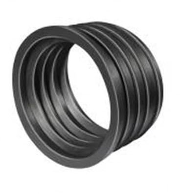Riduzione in gomma NR nera 100/110mm diametro interno 90/100mm