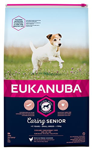 Eukanuba Senior Dog Food for Small Dogs Rich in Fresh Chicken, 12 kg