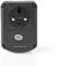 Nedis - Convertidor de corriente - Enchufe a tierra - Equipado con un fusible - Punta de cargador - Transformador - 230 V AC 50 Hz - 45 W - Convertidor - Negro