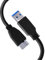 TechMax Usb 3.0 A To Micro B External Hard Drive Cable for Portable Hard Drive for Western Digital WD/Seagate/Elements/Toshiba/My Passport/Samsung Galaxy S5 M3 1TB/Hitachi/Xbox/Ps4 - Black (50cm)