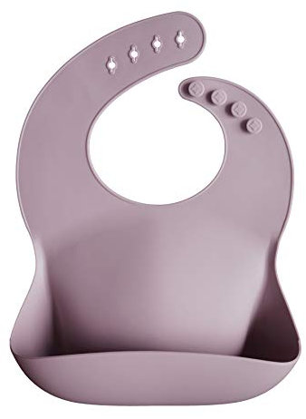 mushie Silikon Bib für Kinder | Lätzchen mit Auffangschale | BPA frei Wasserdicht | Abwaschbar Lätzchen mit verstellae Passform | Sichere & Hochwertige für Kleinkinder & Baby | Pale Mauwe
