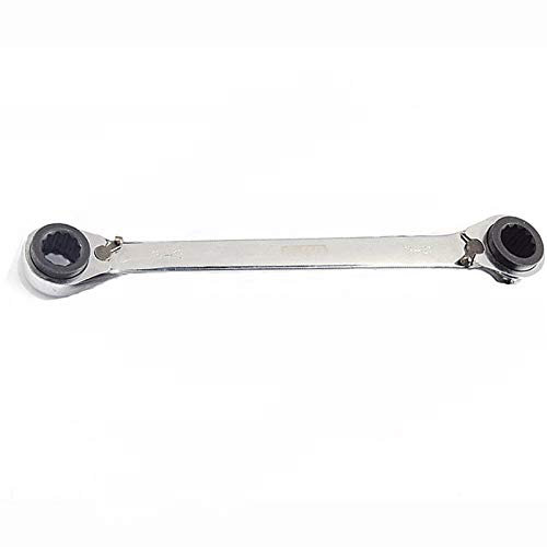 SUPERTOOL Combination Spanner 4 in 1 Double End Spanner Double Ring Ratchet Spanners Metric for Repairing (12MM*13MM & 14MM*15MM)