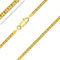 PLANETYS - Bismarck Kette Diamantiert 925 Sterling Silber 18K Vergoldet Kette - Halskette - 2.5 mm Breite Längen 45 cm