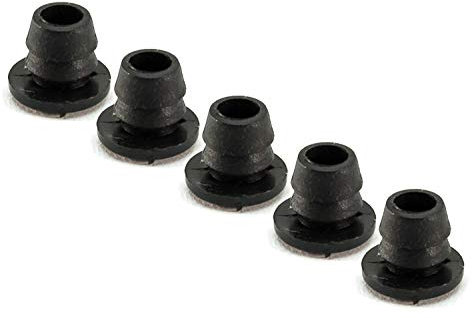 5 Stück Fahrrad Rahmen Kabel Führung Durchgangs Tüllen Schutz Stopfen Cap 5mm schwarz
