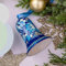 Weihnachtsglocke Anhänger 6.5 cm Holz Individuell Handbemalter Christbaumschmuck Folk Art mit Feinem Blumenmuster Kunsthandwerk aus der Ukraine