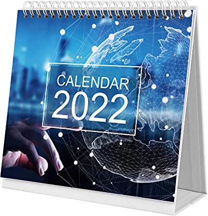 STOBOK Tischkalender Monatliche Schreibtisch Kalender: 2022 Monatskalender läuft von Januar bis Dezember Bürokalender,Wochenkalender für Zu Hause zu tun, Büro Plan Zeitplan 20CM x 20CM