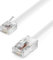 deleyCON 10m Cable Telefónico RJ11 Sobre RJ45 Cable Modular 6P4C Cable Plano RJ11 Sobre RJ45 Módem Rúter Fax ISDN DSL VDSL Internet Blanco