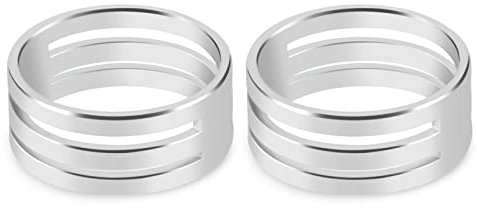 2 Stück Biegeringe Offnungswerkzeuge Ringe Edelstahl Biegeringe Öffner Kreis Biegeringe Werkzeug für Schmuckherstellung und DIY Handwerk Projekte Zubehör