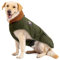 IREENUO Hundemantel, wasserdicht, Hundebekleidung mit Verstellbarer Schnalle für mittelgroße und große Hunde, Wintermantel für Hunde (Grün, S)