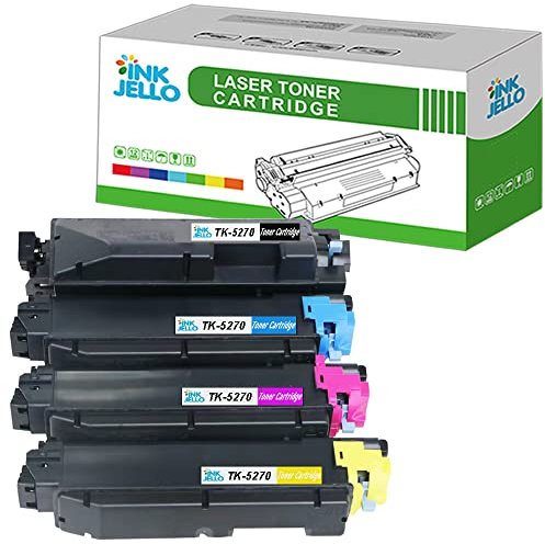 Inkjello kompatibel Toner Patrone Ersatz Zum Kyocera ECOSYS M6230cidn M6630cidn P6230cdn TK5270 Schwarz Cyan Magenta Gelb 4-Pack