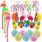 GLAITCCocktail Party Decorations,Paper Umbrella Sticks for Cocktails Drink Decorations, Biodegradable Straws for Drinks Wedding Party Hawaii Tropical Party Cocktail Accessories (140PCS - 7 Styles)