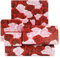 Rosen Geschenkpapier, 4 Rote und Rosa Blumen Geschenkpapier 50 x 70 cm pro Blatt Gefaltetes Flaches Brautparty Hochzeits Geschenkpapier für Muttertag Geburtstags Frauen Liebhaber Geschenkpapier