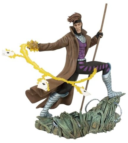 Diamond Select Gambit-Statue, Werfende Karten 25 cm