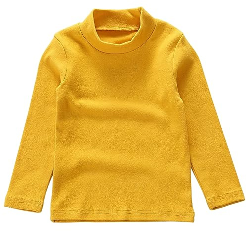Beganly Girls T-Shirt Warm Soft Basic Tee Toddler Under Layer Piece Kids Cotton Long Sleeve Tops