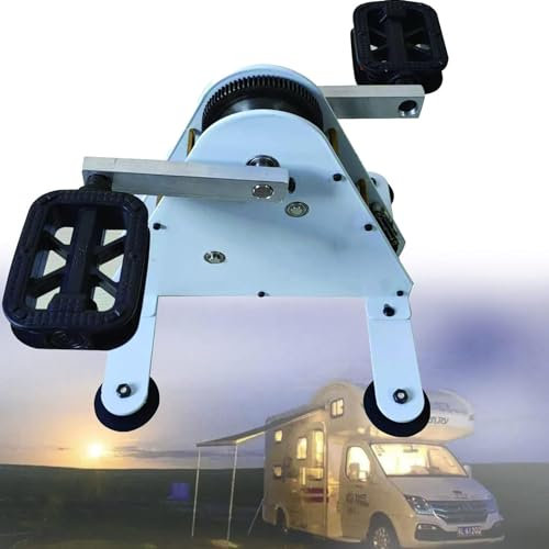 DPQYJPP Generatore a Pedale da 50 W/100 W, Generatore a manovella Doppia USB, Generatore Corrente a Pedale Emergenza Manuale, Generatore Corrente per Bicicletta per pedalata,50W