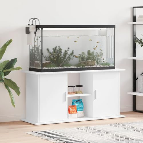 INLIFE Aquariumständer Weiß 121x41x58 cm Holzwerkstoff,30,7 KG,833615