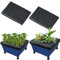 Mofuiry City Pickers Ersatz-Mulchabdeckung, 50,8 x 61 cm, schwarze Pflanzkastenabdeckung mit elastischem Stadtpflücker, Hochbeet-Abdeckung für Garten-Pflanzkästen, 2 Stück
