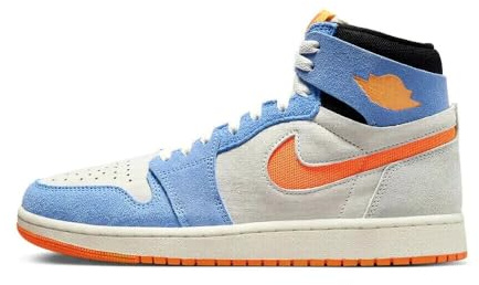 Nike Air Jordan 1 Zoom CMFT 2 Herren-Sneaker, Sail/Royal Pulse/Light Silver/Alpha Orange, 45 EU