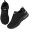 Zapatillas deportivas para hombre, con cojín de aire, informales, para caminar, ligeras, transpirables, atléticas, tenis, entrenamiento, gimnasio, trotar, Black, 42 2/3 EU