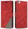 SONWO Cover per iPhone 6s Plus/iPhone 6 Plus, Flip Caso in PU Pelle Case Cover Custodia con Slot per Schede e Supporto Stand per iPhone 6s Plus/iPhone 6 Plus, Rosso