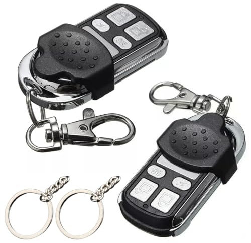Ruikdly Universal Fernbedienung Garagentor 2 Stück Garagentoröffner Klonen 868 MHz Fernbedienung Klonen Garagentor Remote Control Handsender kompatibel mit Hörmann mit Hellblauen Tasten